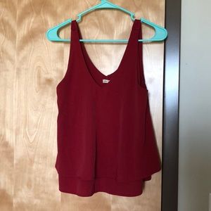 A maroon flowy top from Hollister!
